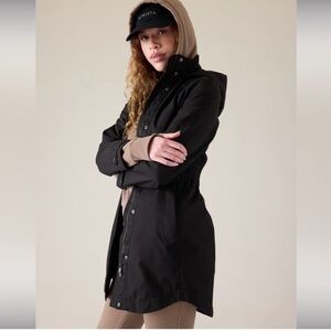 Athleta Rainout Sutro Long Trench Jacket 531123